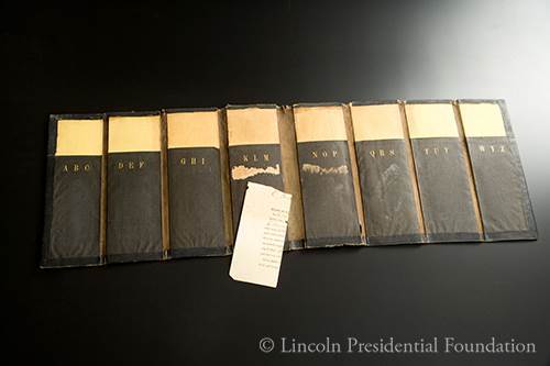 Leather Bill-Book used by Abraham Lincoln